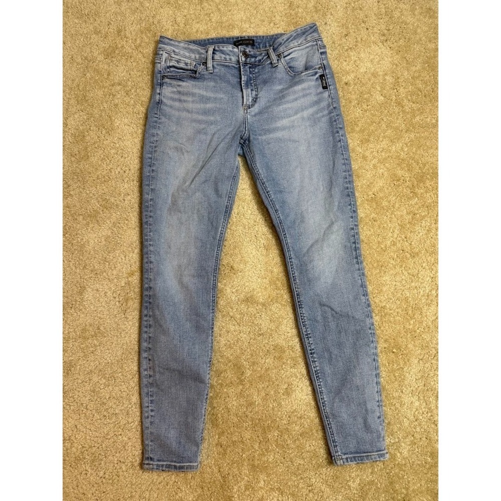 Silver Jeans Co Avery Skinny Light Wash Denim Jeans W30 L29 L94116SDB248‎